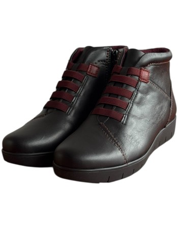 Δερμάτινο Γυναικείo Μποτάκι - F559