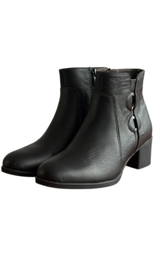 Δερμάτινο Γυναικείo Μποτάκι - F563