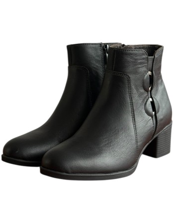 Δερμάτινο Γυναικείo Μποτάκι - F563