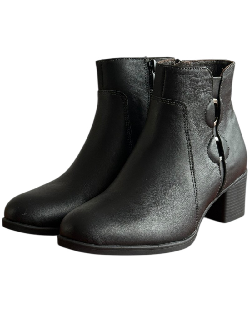 Δερμάτινο Γυναικείo Μποτάκι - F563