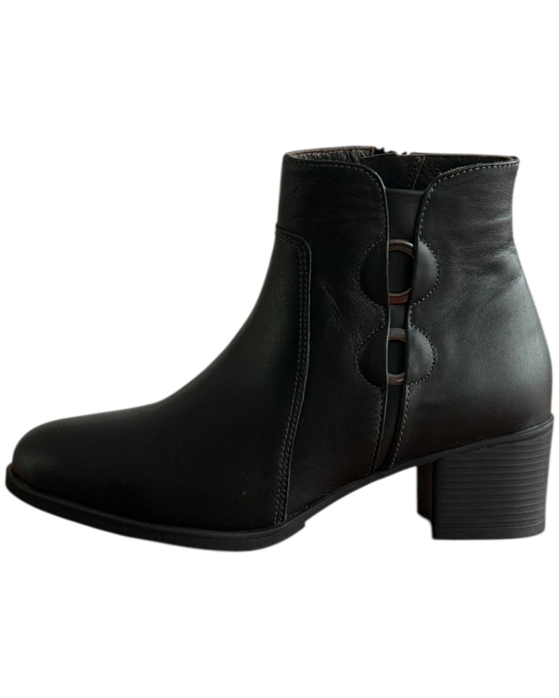 Δερμάτινο Γυναικείo Μποτάκι - F563