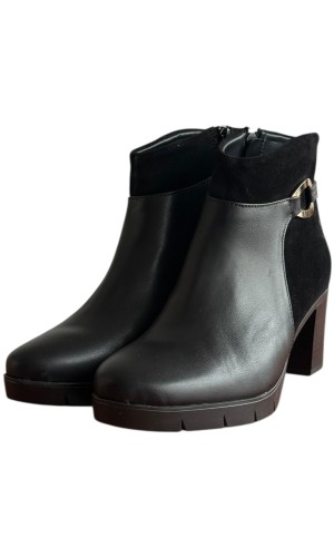 Δερμάτινο Γυναικείo Μποτάκι - F564