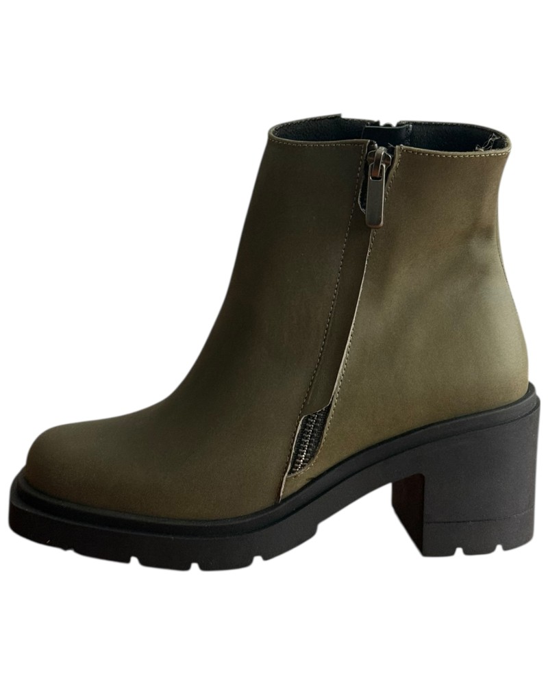 Δερμάτινο Γυναικείo Μποτάκι - F626