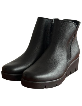 Δερμάτινο Γυναικείo Μποτάκι - F627
