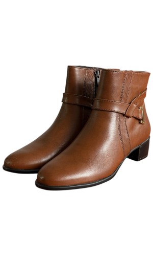 Δερμάτινο Γυναικείo Μποτάκι - F628