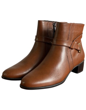 Δερμάτινο Γυναικείo Μποτάκι - F628