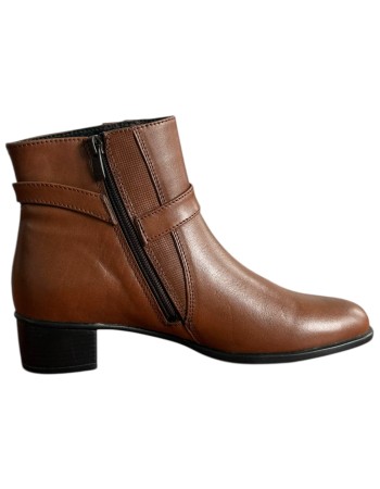 Δερμάτινο Γυναικείo Μποτάκι - F628