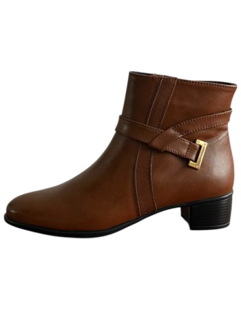 Δερμάτινο Γυναικείo Μποτάκι - F628