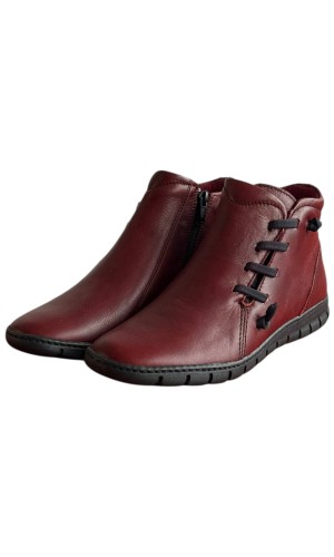 Δερμάτινο Γυναικείo Μποτάκι - F629