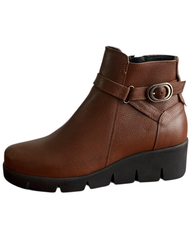 Δερμάτινο Γυναικείo Μποτάκι - F633