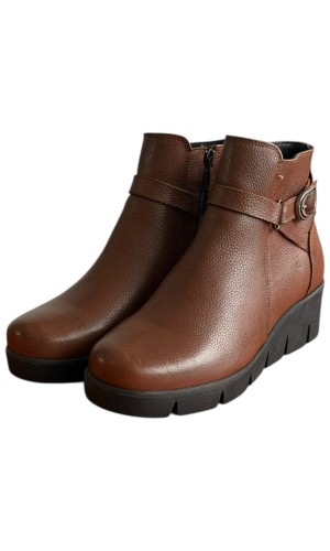 Δερμάτινο Γυναικείo Μποτάκι - F633