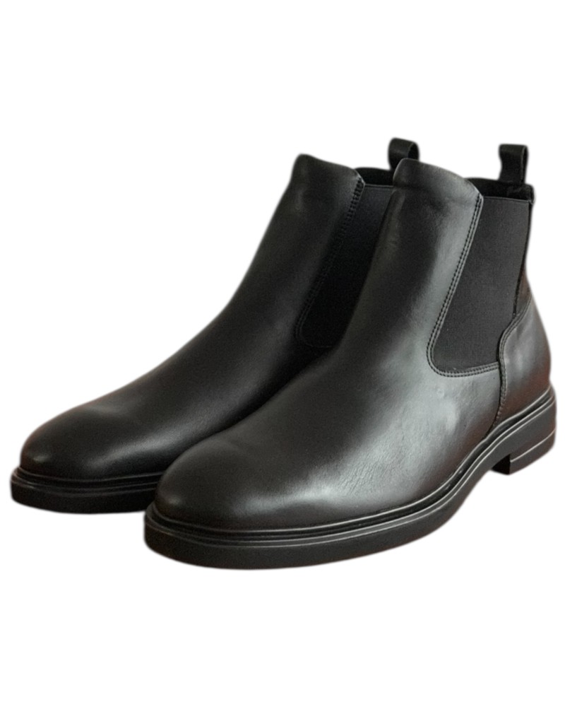  Δερμάτινο Ανδρικό Μποτάκι - F634