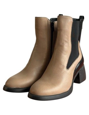 Δερμάτινο Γυναικείo Μποτάκι - F653