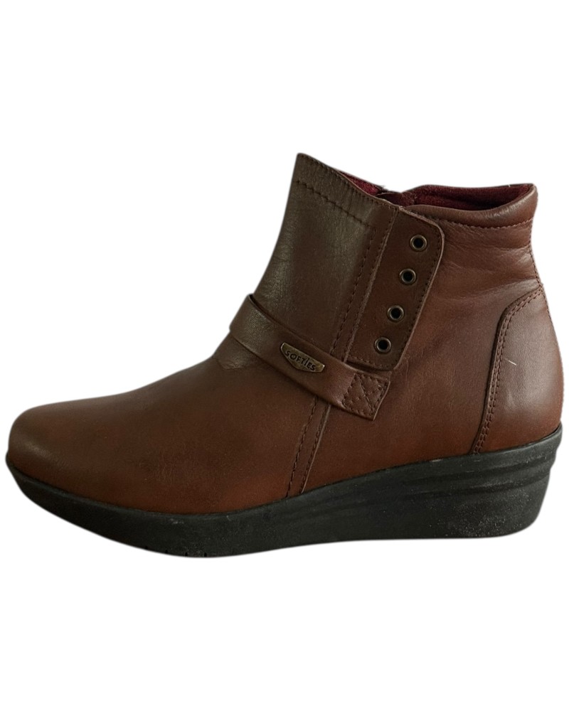 Δερμάτινο Γυναικείo Μποτάκι - F670