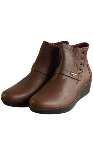 Δερμάτινο Γυναικείo Μποτάκι - F670