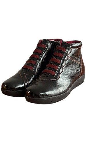 Δερμάτινο Γυναικείo Μποτάκι - F697