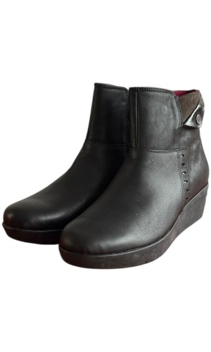 Δερμάτινο Γυναικείo Μποτάκι - F699