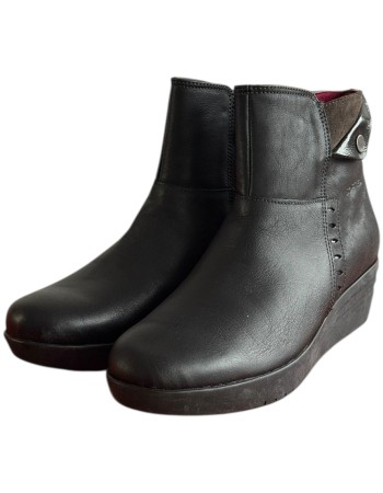 Δερμάτινο Γυναικείo Μποτάκι - F699