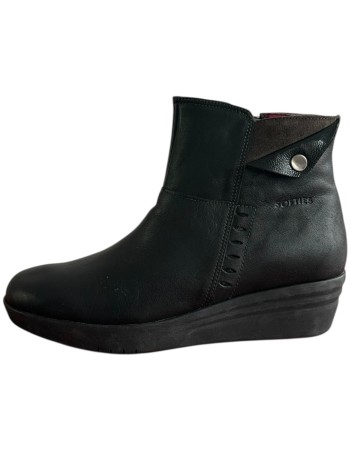 Δερμάτινο Γυναικείo Μποτάκι - F699