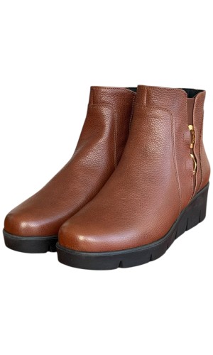 Δερμάτινο Γυναικείo Μποτάκι - F709