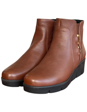 Δερμάτινο Γυναικείo Μποτάκι - F709