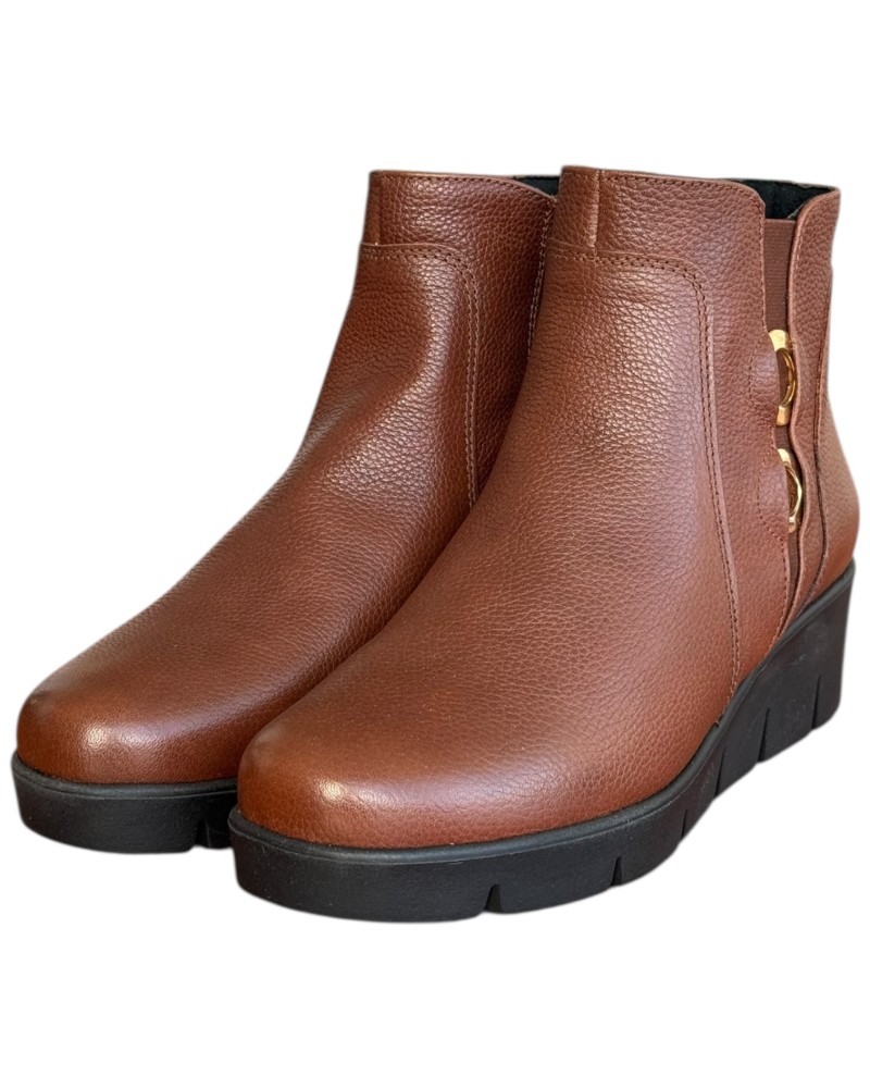 Δερμάτινο Γυναικείo Μποτάκι - F709