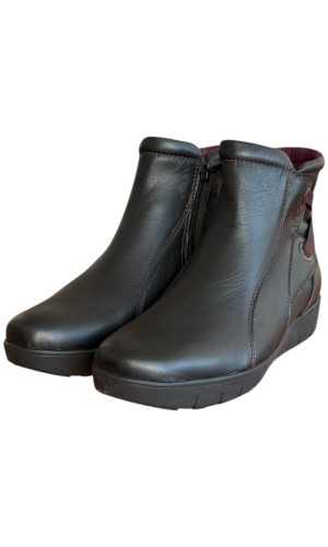 Δερμάτινο Γυναικείo Μποτάκι - F710