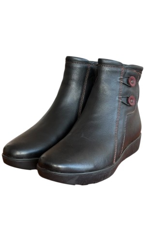 Δερμάτινο Γυναικείo Μποτάκι - F713