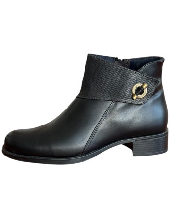 Δερμάτινο Γυναικείo Μποτάκι - F714