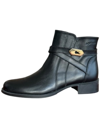 Δερμάτινο Γυναικείo Μποτάκι - F715