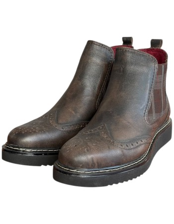  Δερμάτινο Ανδρικό Μποτάκι - F727