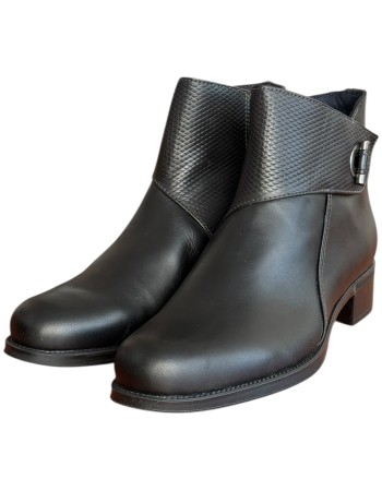 Δερμάτινο Γυναικείo Μποτάκι - F728