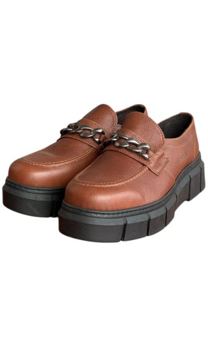  Δερμάτινο Γυναικείo Μοκασίνι - F738