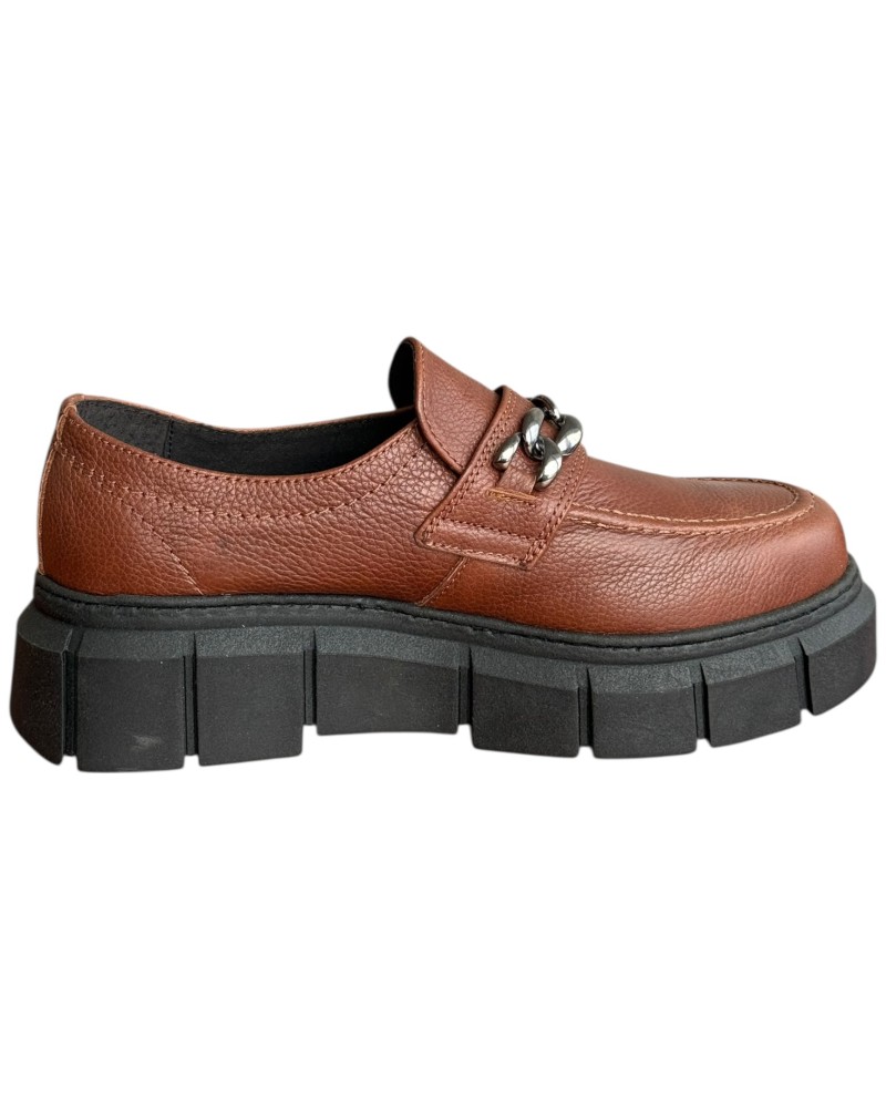  Δερμάτινο Γυναικείo Μοκασίνι - F738