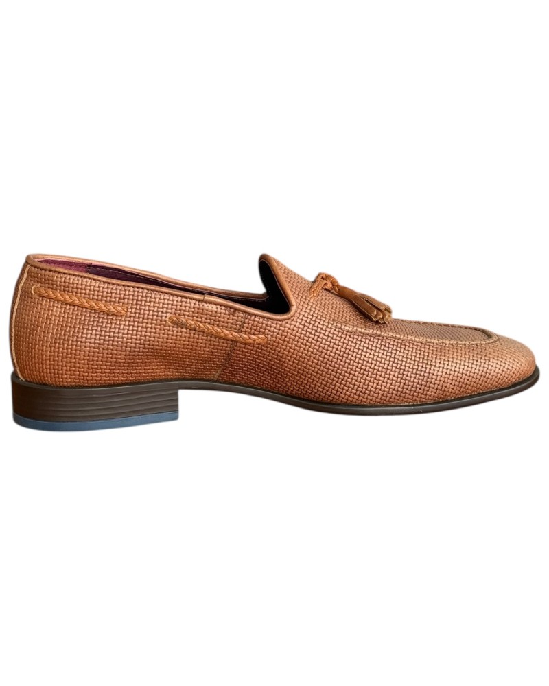  Δερμάτινο Ανδρικό Παπούτσι - F788