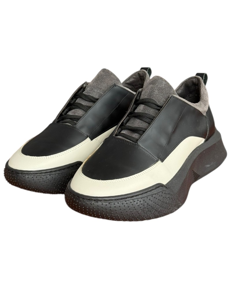  Δερμάτινο Ανδρικό Sneaker- F795