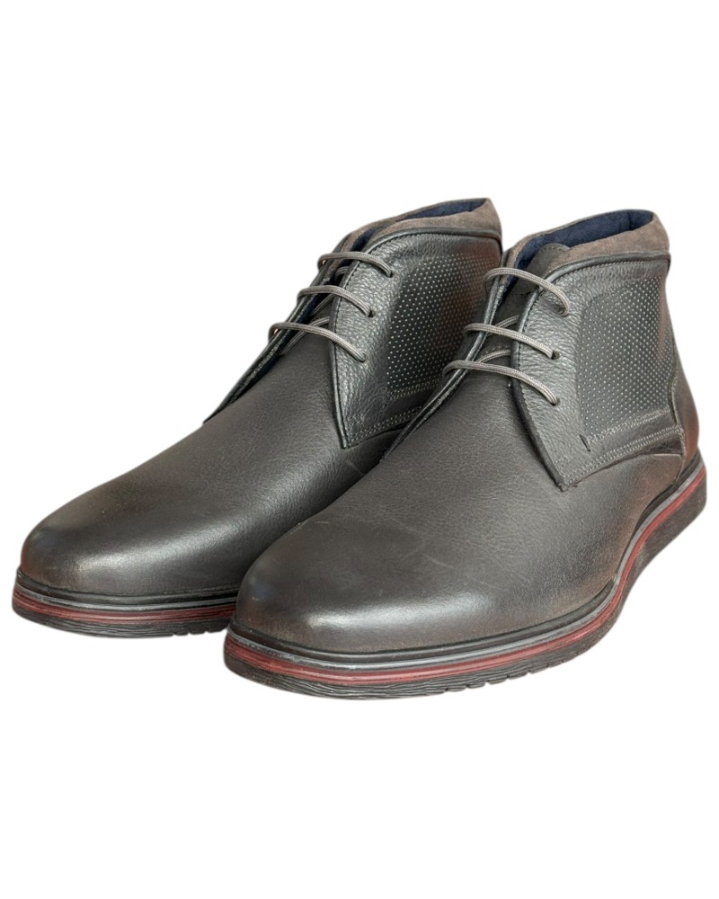  Δερμάτινο Ανδρικό Μποτάκι - F804