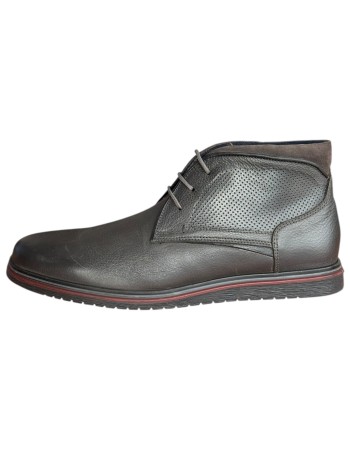  Δερμάτινο Ανδρικό Μποτάκι - F804