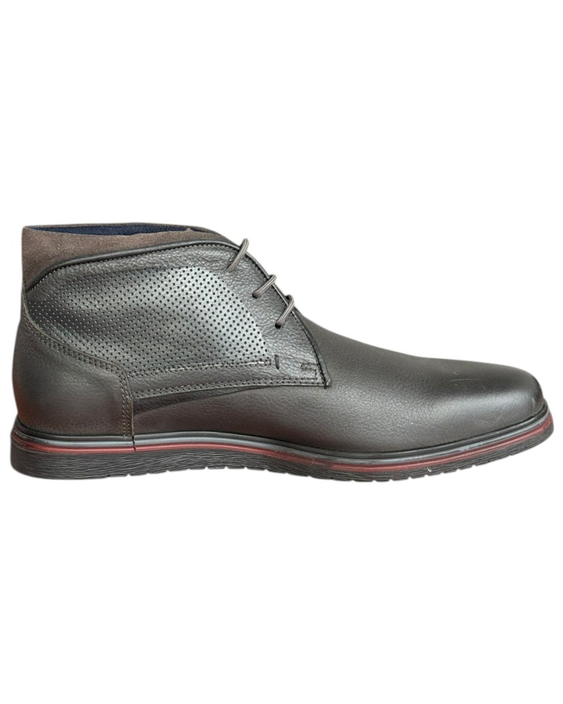  Δερμάτινο Ανδρικό Μποτάκι - F804