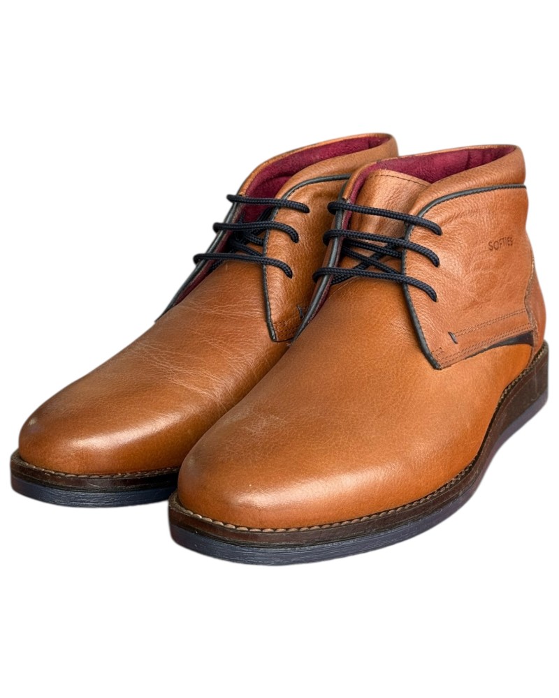  Δερμάτινο Ανδρικό Μποτάκι - F822