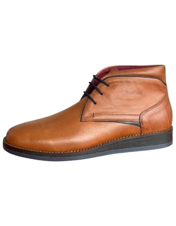  Δερμάτινο Ανδρικό Μποτάκι - F822