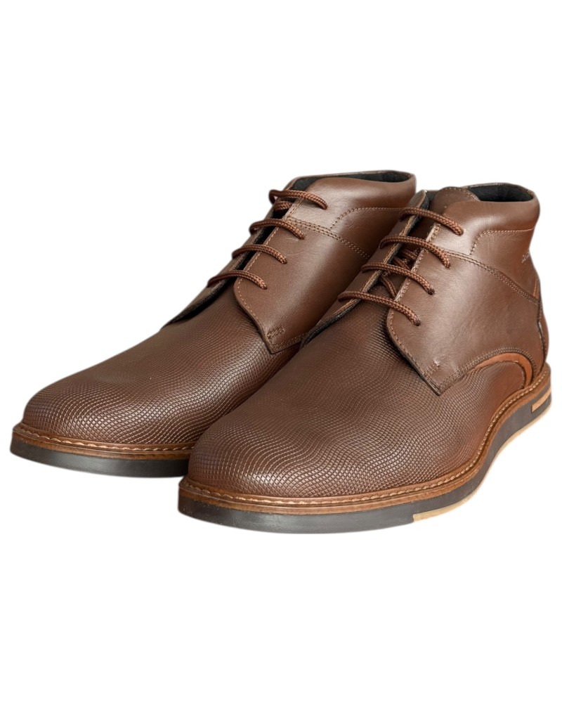  Δερμάτινο Ανδρικό Μποτάκι - F825