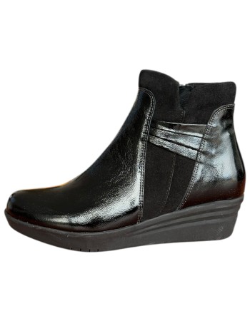 Δερμάτινο Γυναικείo Μποτάκι - F848