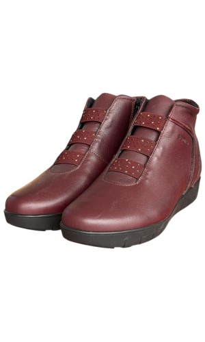 Δερμάτινο Γυναικείo Μποτάκι - F850