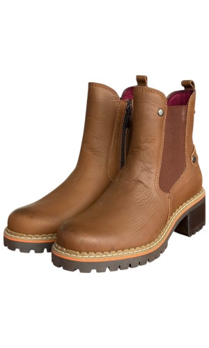 Δερμάτινο Γυναικείo Μποτάκι - F851