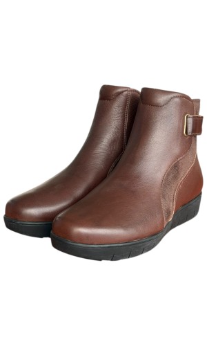 Δερμάτινο Γυναικείo Μποτάκι - F854