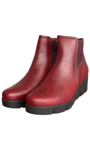 Δερμάτινο Γυναικείo Μποτάκι - F856