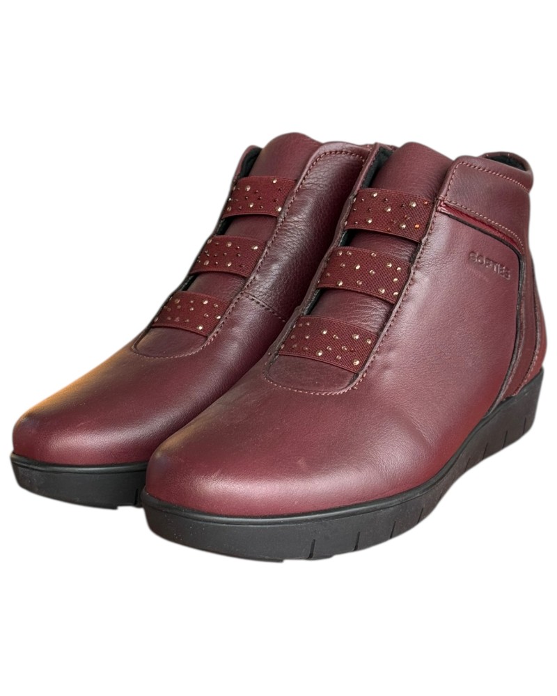 Δερμάτινο Γυναικείo Μποτάκι - F861