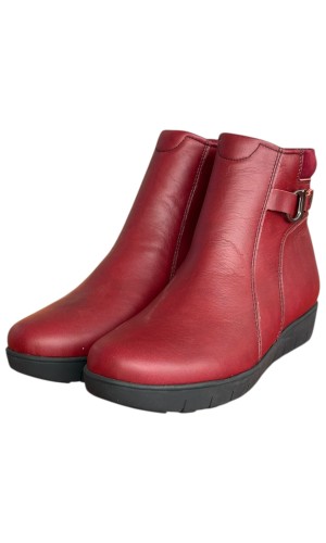 Δερμάτινο Γυναικείo Μποτάκι - F866