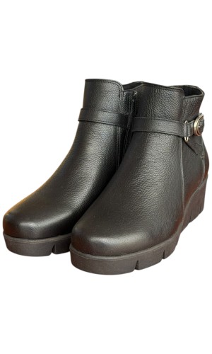 Δερμάτινο Γυναικείo Μποτάκι - F889